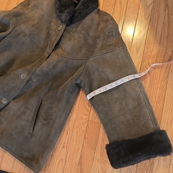 Sawyer Of Napa Genuine Shearling Coat - Vintage